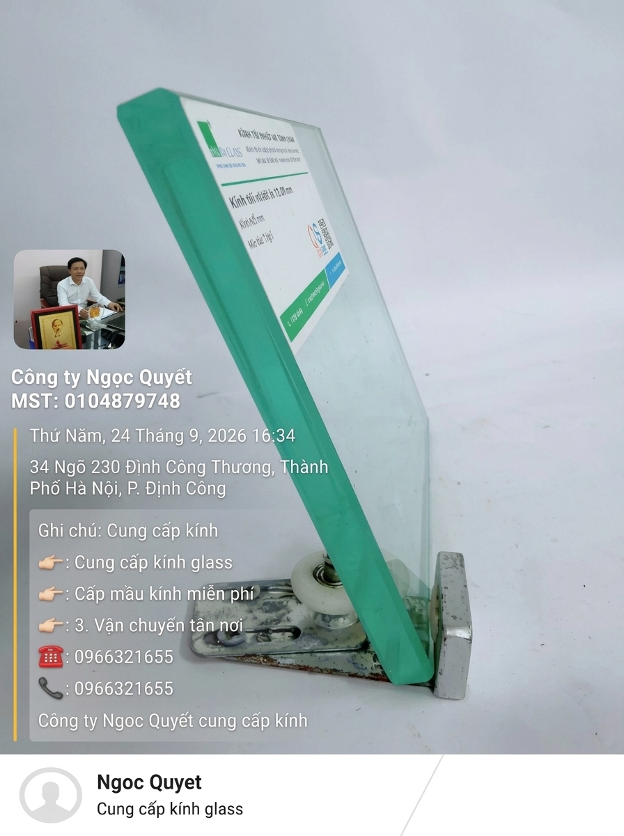 Kính Cường Lực trắng 12mm